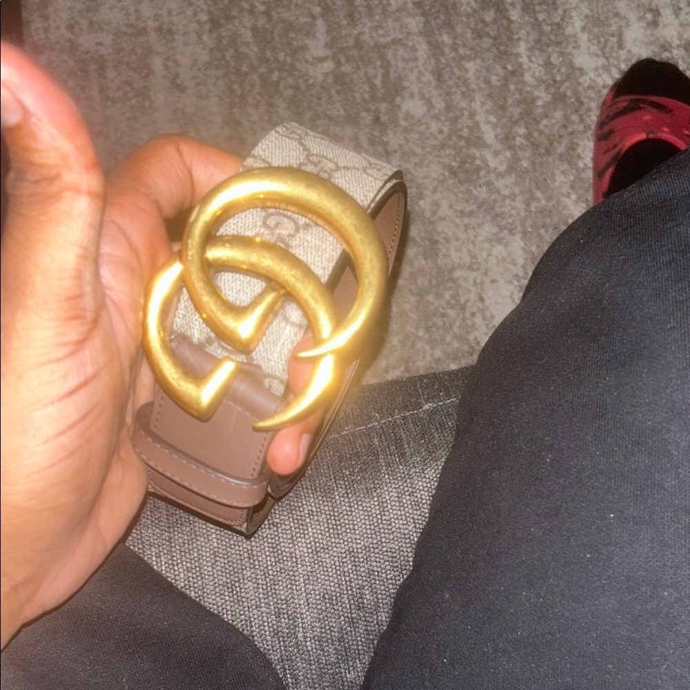 Designer Gold and Brown Belt